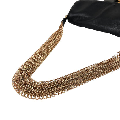 PRADA Turn Lock Shoulder bag Black Vintage atdszw