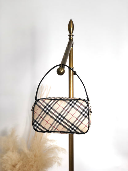 BURBERRY Nova Check Shoulder bag Beige Vintage y47wfc
