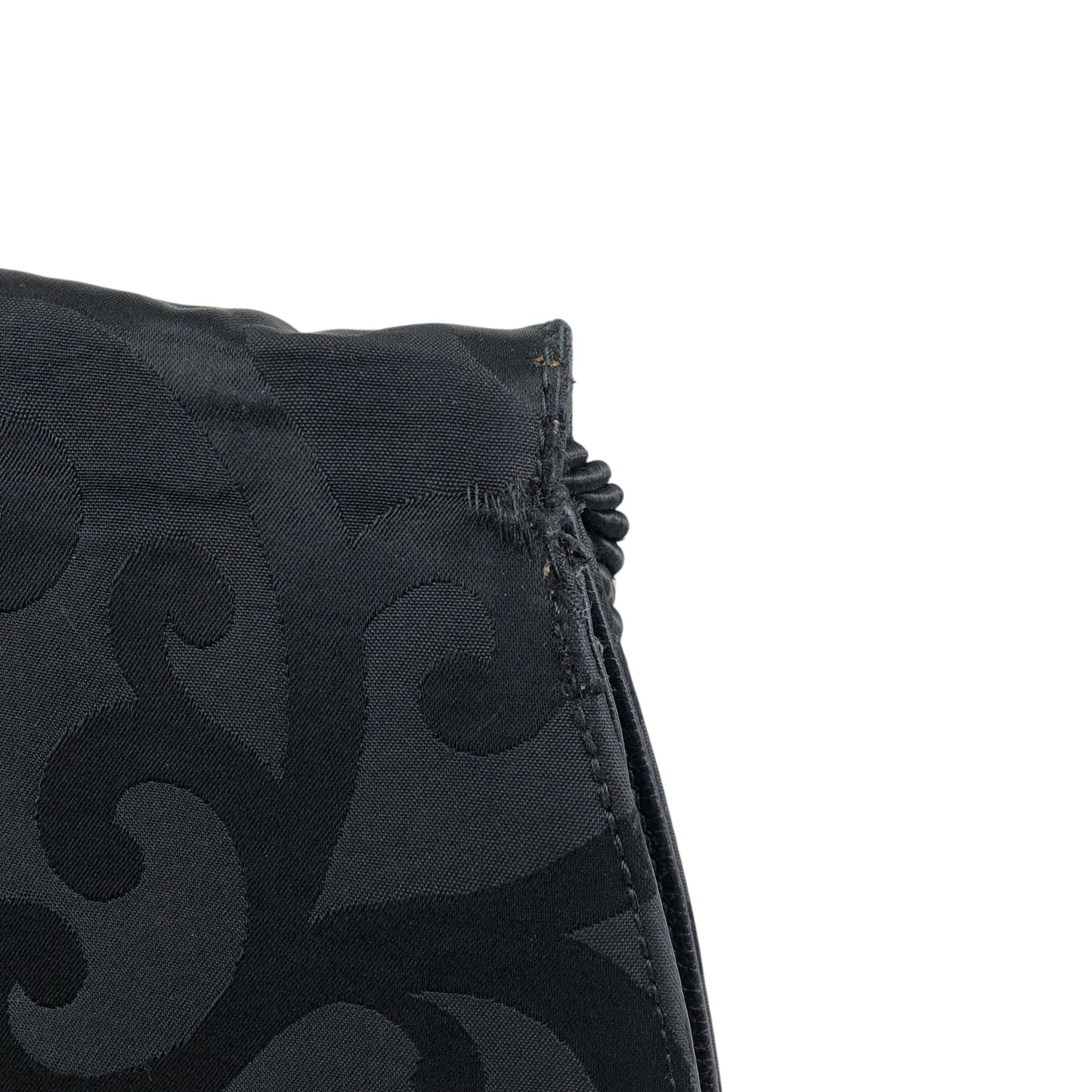 Yves Saint Laurent YSL Logo Shoulder bag Black Vintage dw4znj