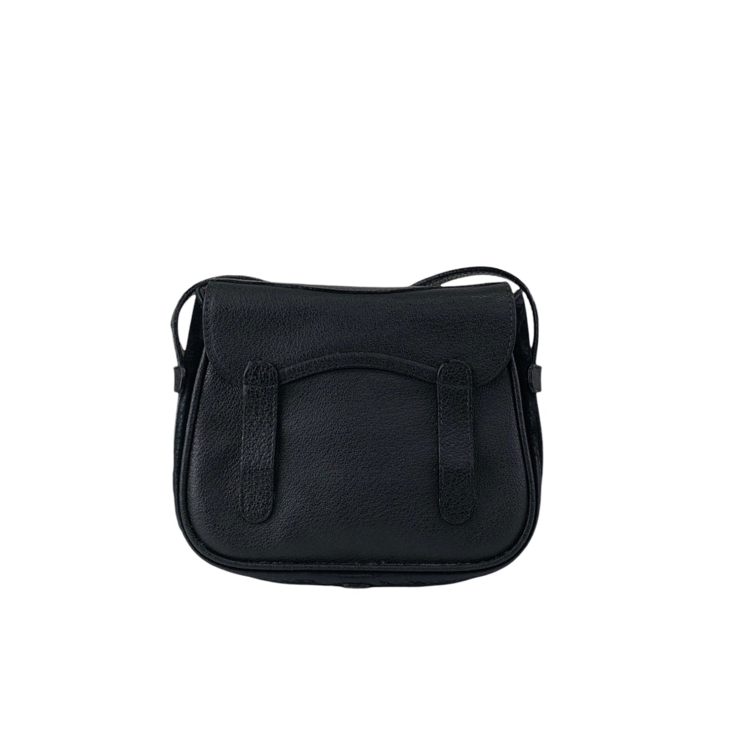 GUCCI Horse Bit Small Shoulder bag Black Vintage wevswd