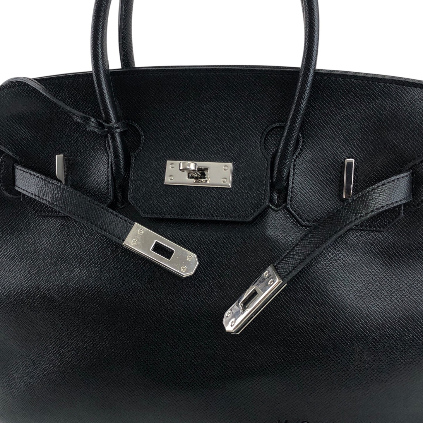 Yves Saint Laurent Turn Lock Handbag Black Vintage 74yryb