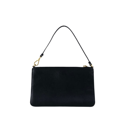 PRADA Logo Small Handbag Black Vintage ce7ved