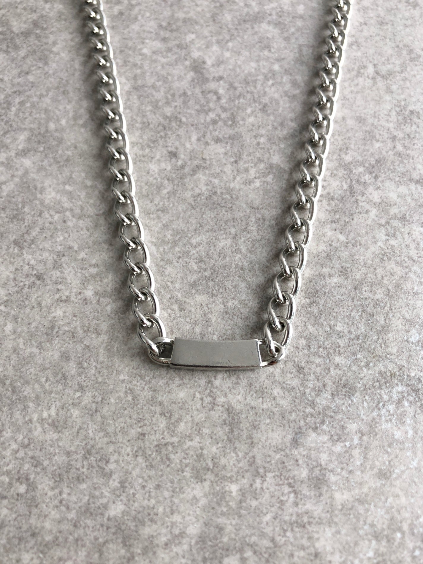 Christian Dior Logo Motif Necklace Silver Vintage ziaan3