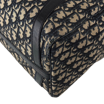 Christian Dior Trotter Small Boston bag Handbag Navy Vintage 6524f6