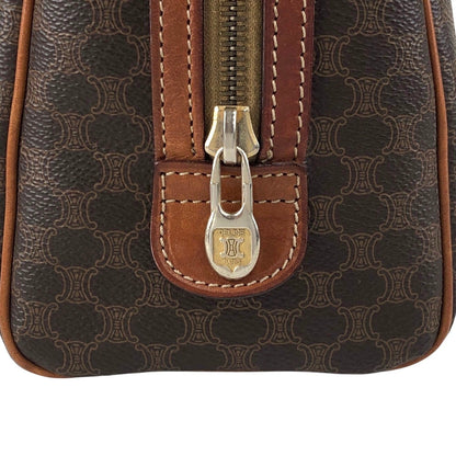 CELINE Macadam Blason Two-way Small Boston bag Shoulder bag Brown Vintage raubfw