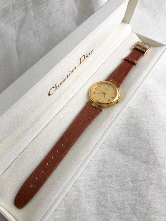 Christian Dior Watch Brown 3006 Vintage kkbdfr