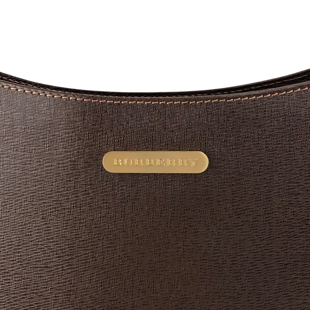 BURBERRY Logo Shoulder bag Brown Vintage 87xjxe