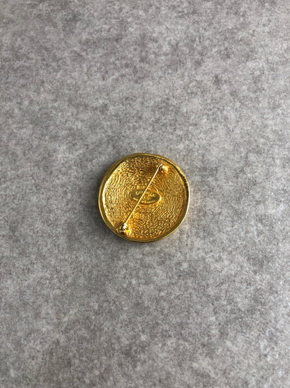 CHANEL Brooch Gold Vintage sb6gi2