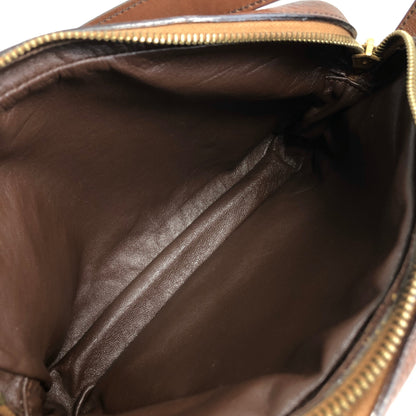 CELINE Gancini Shoulder bag Brown Vintage xdbhnp