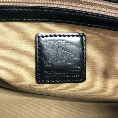 BURBERRY Check Handbag Beige Vintage y44p83