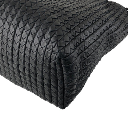 Bottega Veneta Intrecciato Handbag Black Vintage 5bnku4