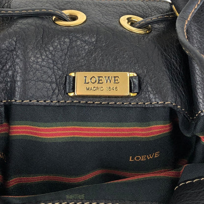 LOEWE Anagram Backpack Black Vintage 53w2pp