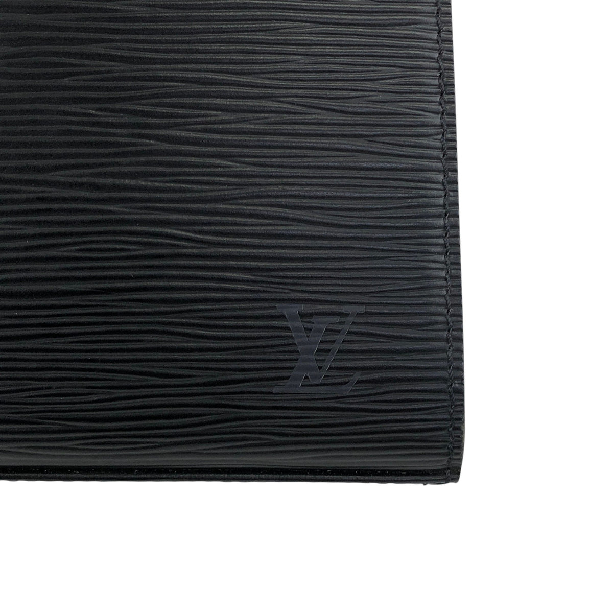 LOUIS VUITTON Turn Lock Handbag Black M52372 Vintage 48k8t4