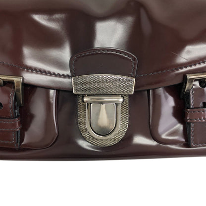 PRADA 前扣單肩包 棕色 復古 j5mn5d