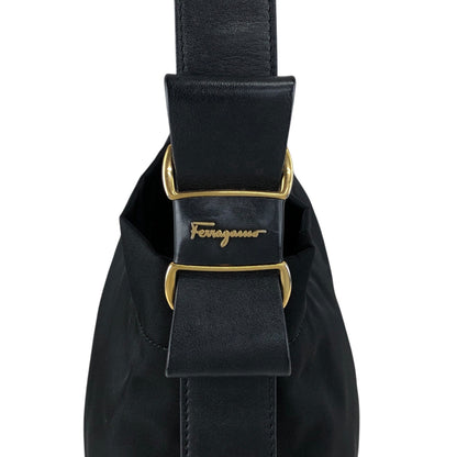 Salvatore Ferragamo Vala Shoulder bag Black Vintage phtug7