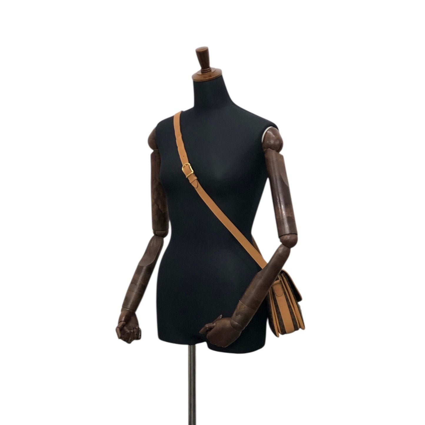 CELINE Macadam Horse Bit Shoulder bag Brown Vintage gmn7vj