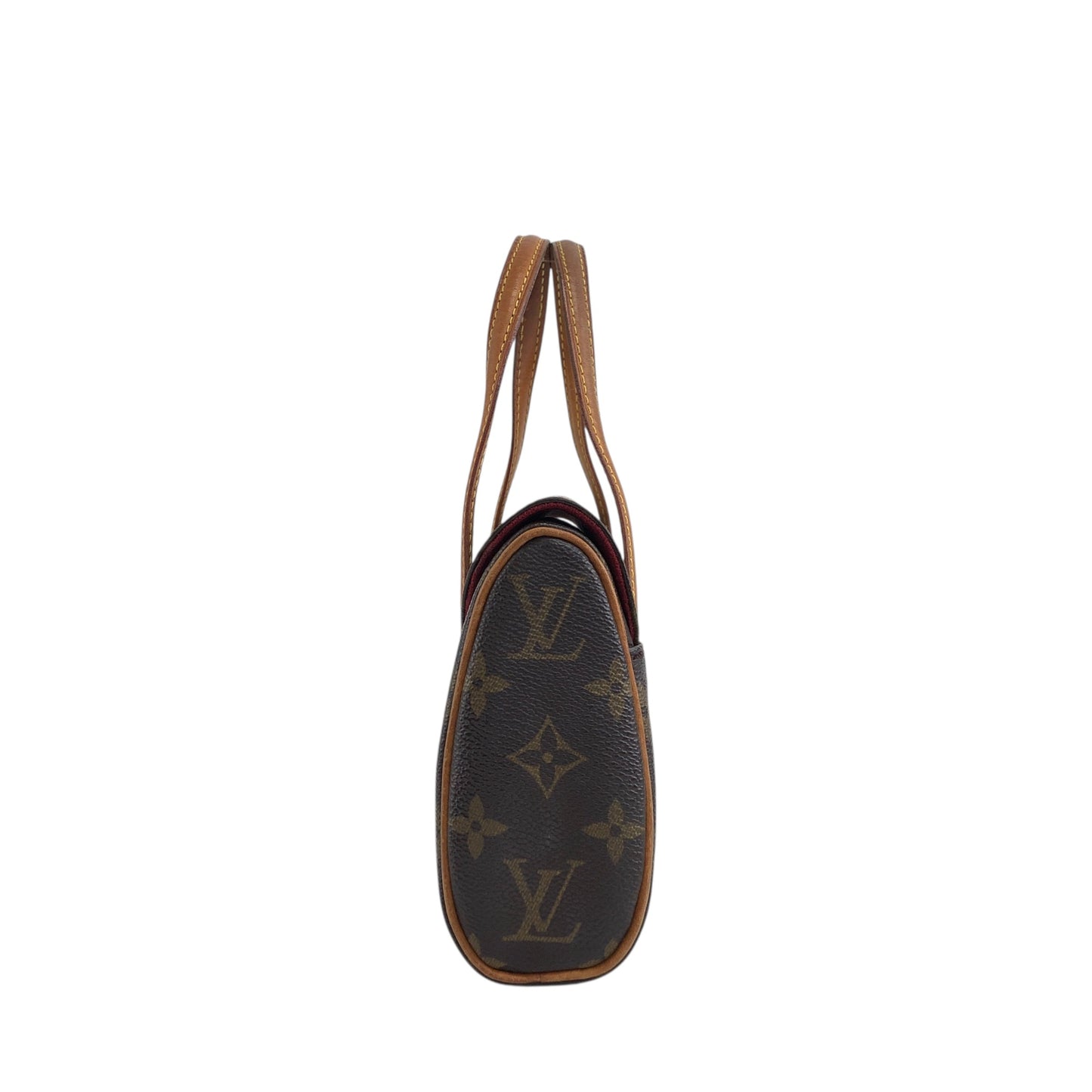 LOUIS VUITTON Monogram Handbag Brown Vintage kjp7uf