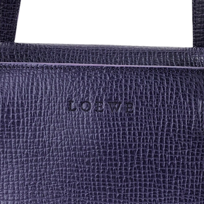 LOEWE Logo Embossed Handbag Purple Vintage rxpumj