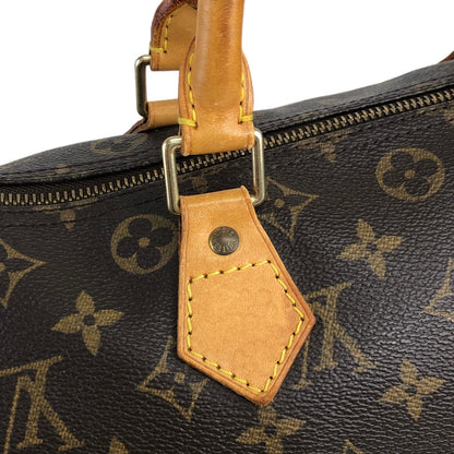 LOUIS VUITTON Monogram Small Boston bag Handbag Brown Vintage jfr6ph