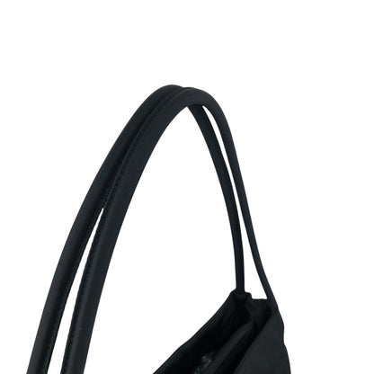 PRADA Tessuto Triangle Logo Handbag Black Vintage niprvk