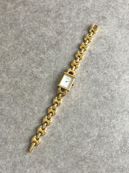 GUCCI Quartz Watch Gold 1800L Vintage wu52cy