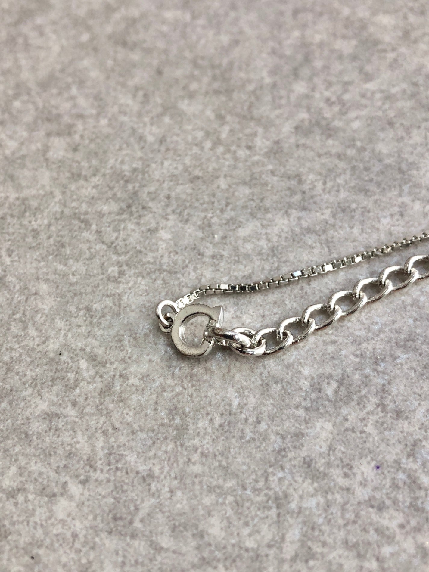 Christian Dior Logo Necklace Silver Vintage nvu437