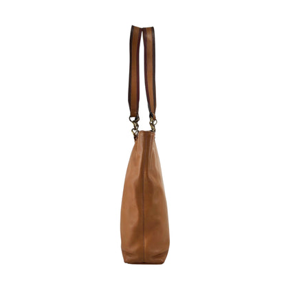 CHANEL Coco Mark Totebag Brown Vintage xu5xvk