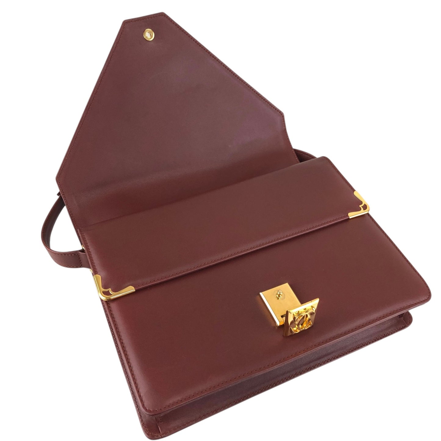Cartier Shoulder bag Bordeaux Vintage 3m6y5t