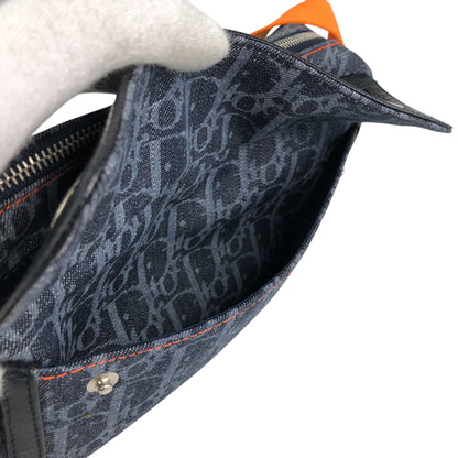 Christian Dior Trotter Flap Shoulder bag Indigo Vintage jb5tcy