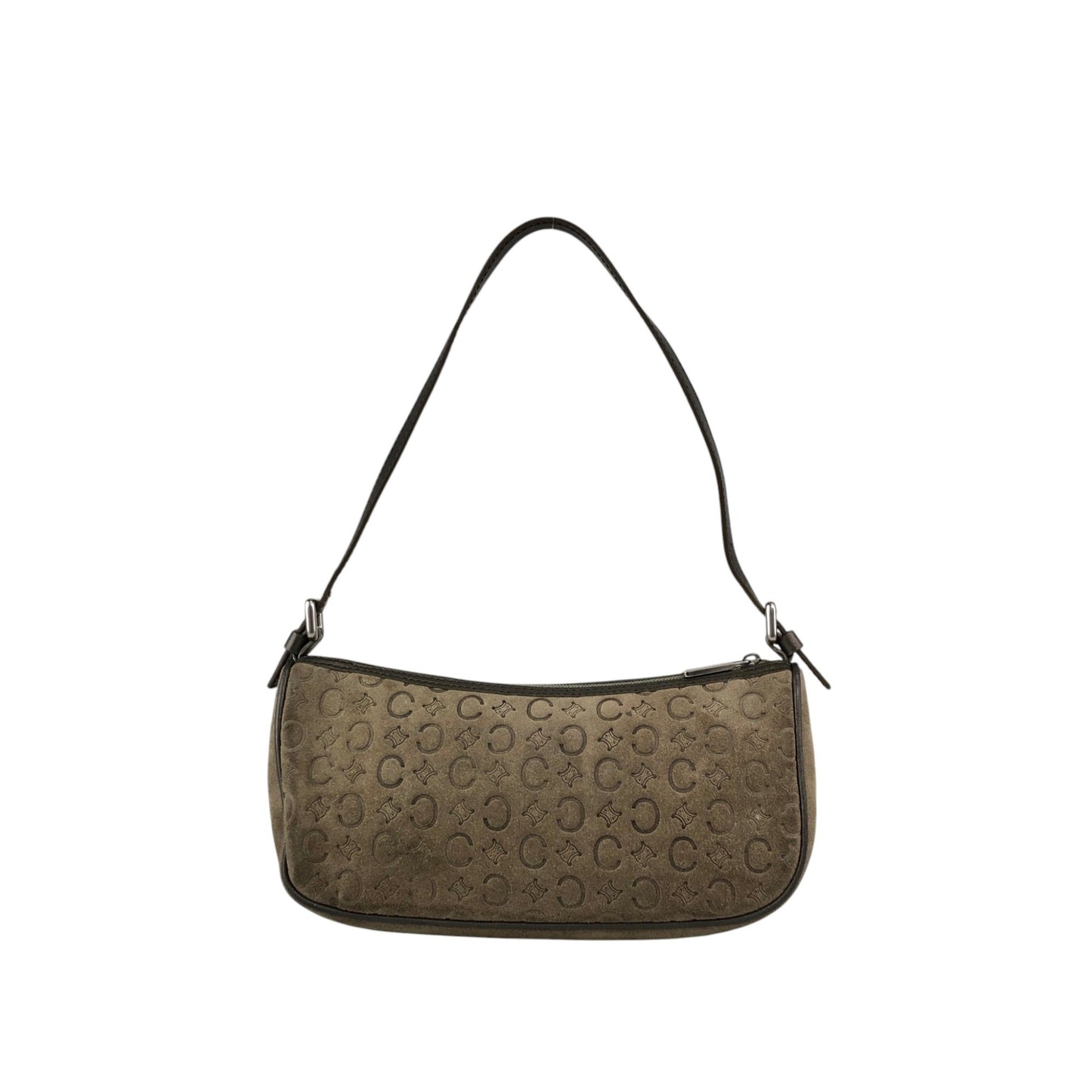CELINE C Macadam Shoulder bag Light Brown Vintage ntvdgb