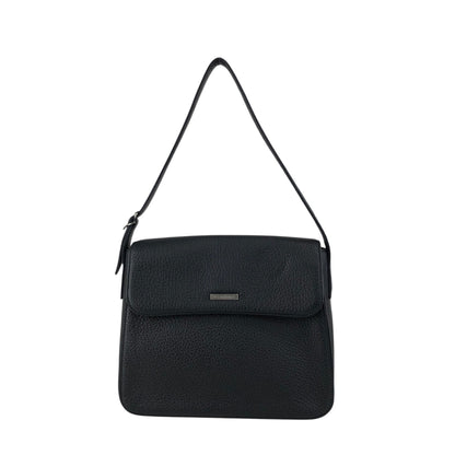 Yves Saint Laurent Logo Shoulder bag Black Vintage sivry5