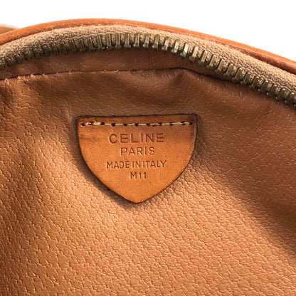 CELINE Macadam Blason Round Shoulder bag Brown Vintage kfckrb