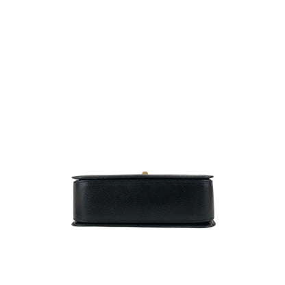 CELINE Turn Lock Shoulder bag Black Vintage jth6xy