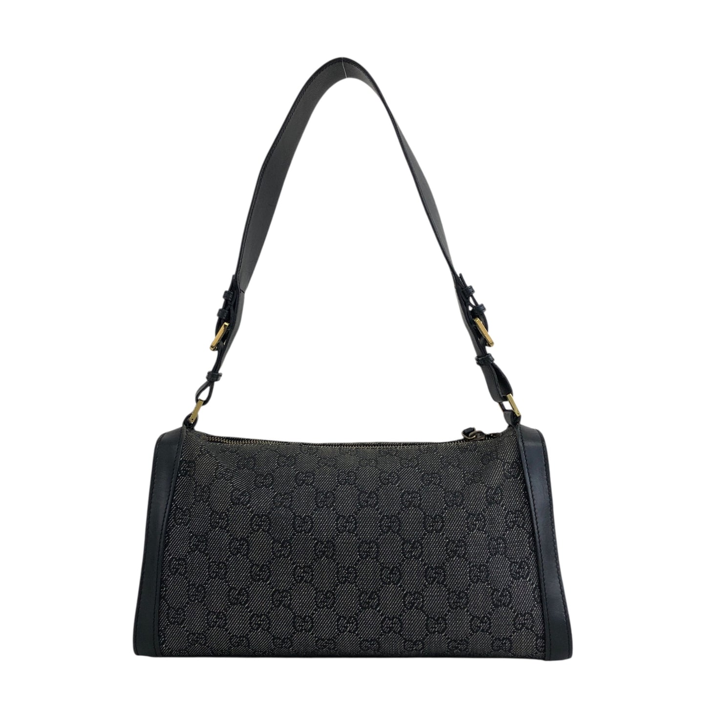 GUCCI GG Canvas Shoulder bag Black Vintage d88h44