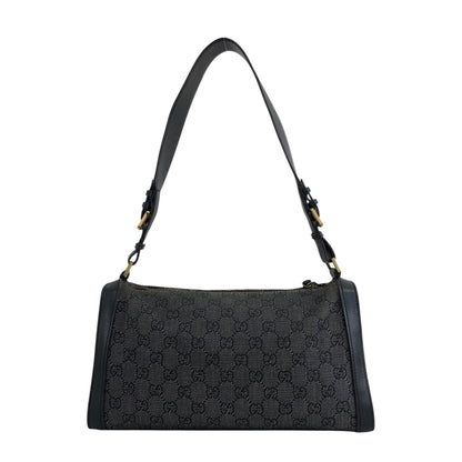 GUCCI GG Canvas Shoulder bag Black Vintage d88h44