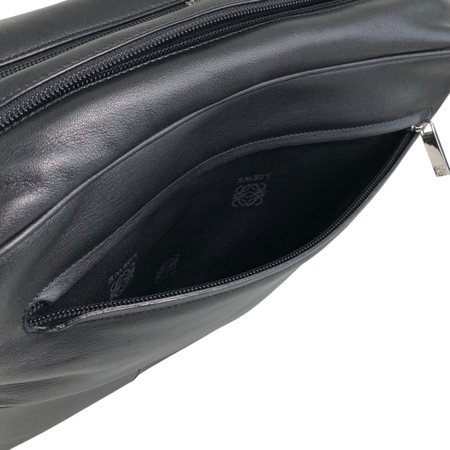 LOEWE Anagram Shoulder bag Black Vintage irfme7