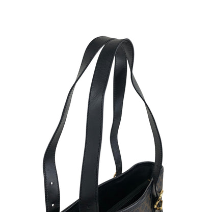 CELINE Macadam Blason Handbag Totebag Black Vintage 7r6v3e