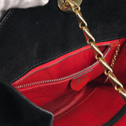 CELINE Chain Shoulder bag Black Vintage a7wb8n