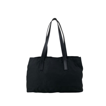 PRADA Tessuto Triangle Logo Totebag Black Vintage m6zub7
