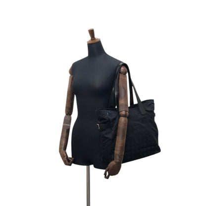 CHANEL New Travel Line Totebag Black Vintage v3jtbw