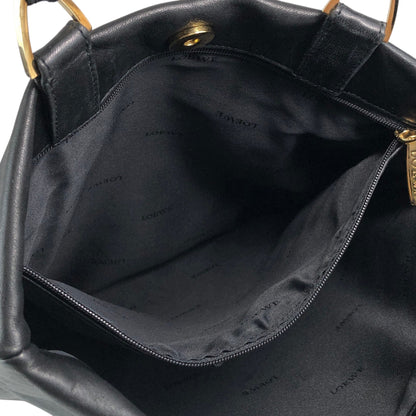 LOEWE Anagram Handbag Totebag Black Vintage wh5jjz