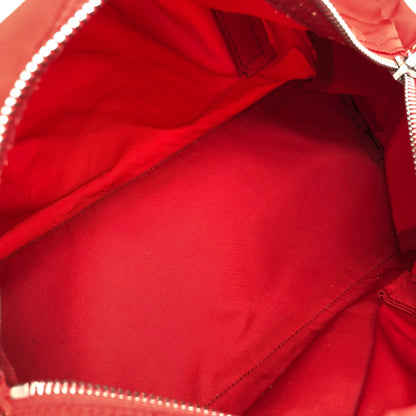 PRADA Triangle Logo Small Boston bag Handbag Red Vintage dkzdci