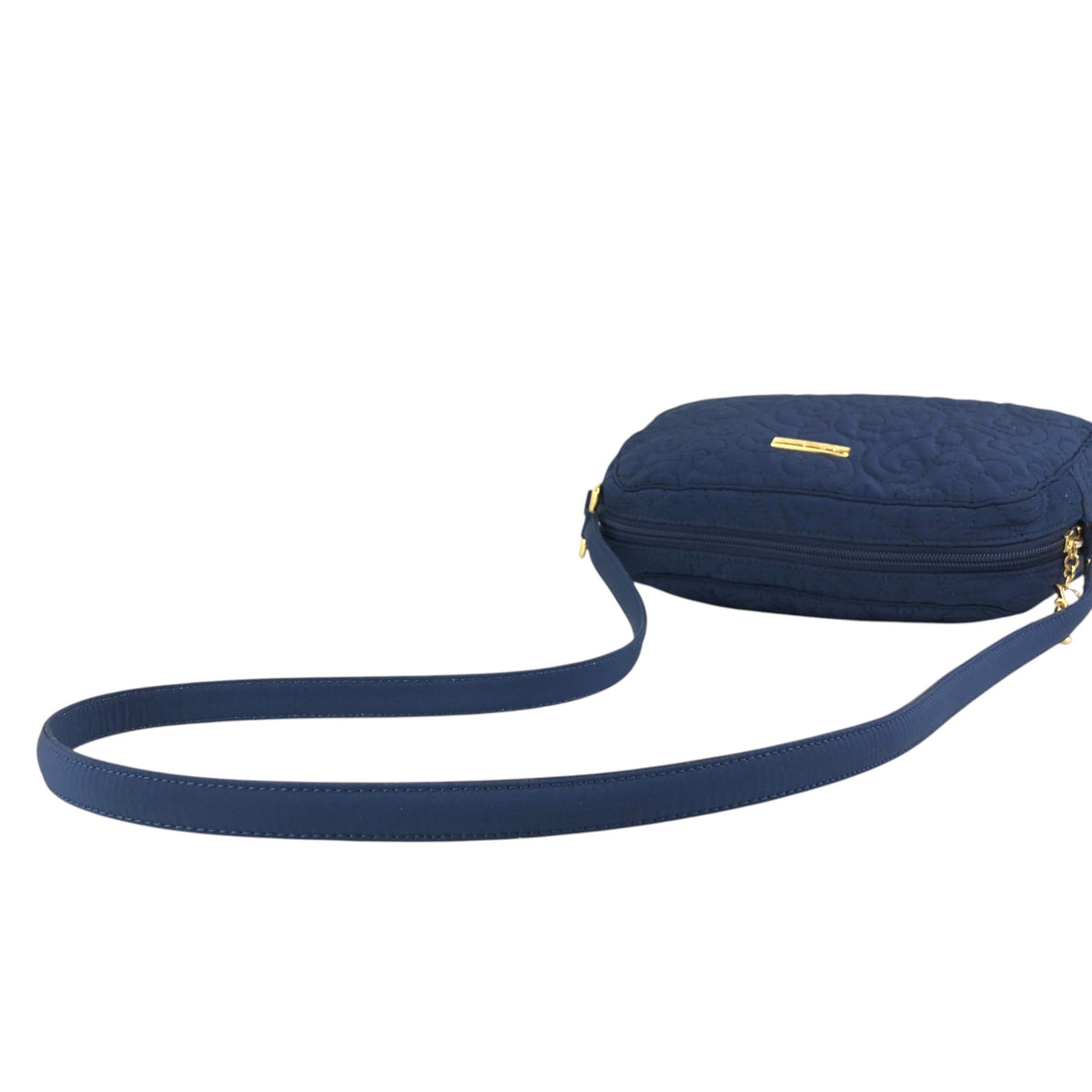 Yves Saint Laurent YSL Logo Shoulder bag Navy Vintage zt4e3i