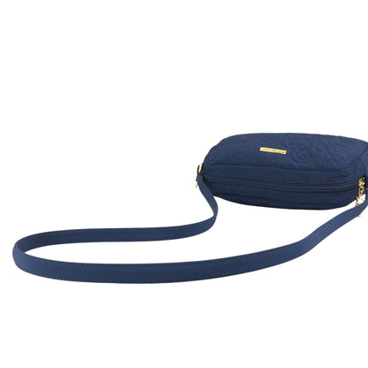 Yves Saint Laurent YSL Logo Shoulder bag Navy Vintage zt4e3i