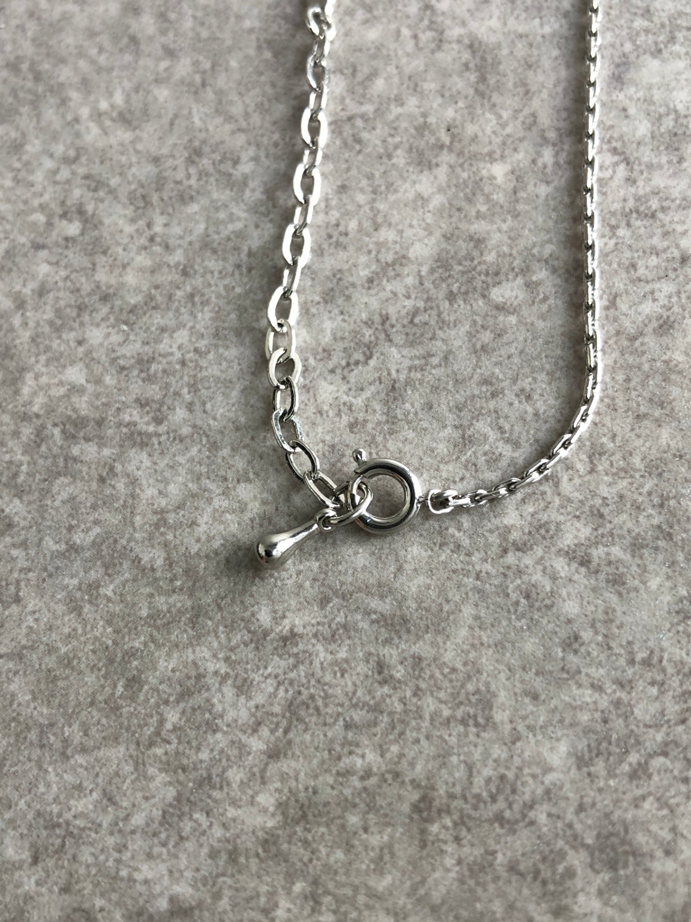 Christian Dior Logo Motif Necklace Silver Vintage vcvei6