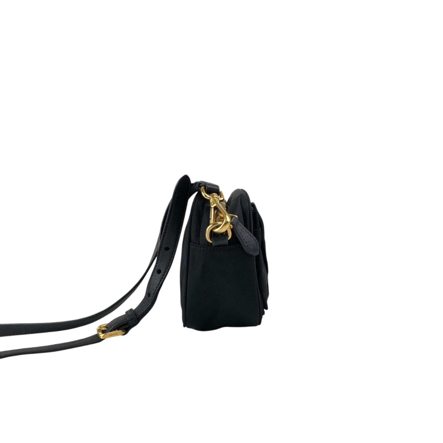 PRADA Logo Small Shoulder bag Black Vintage xg8z8w