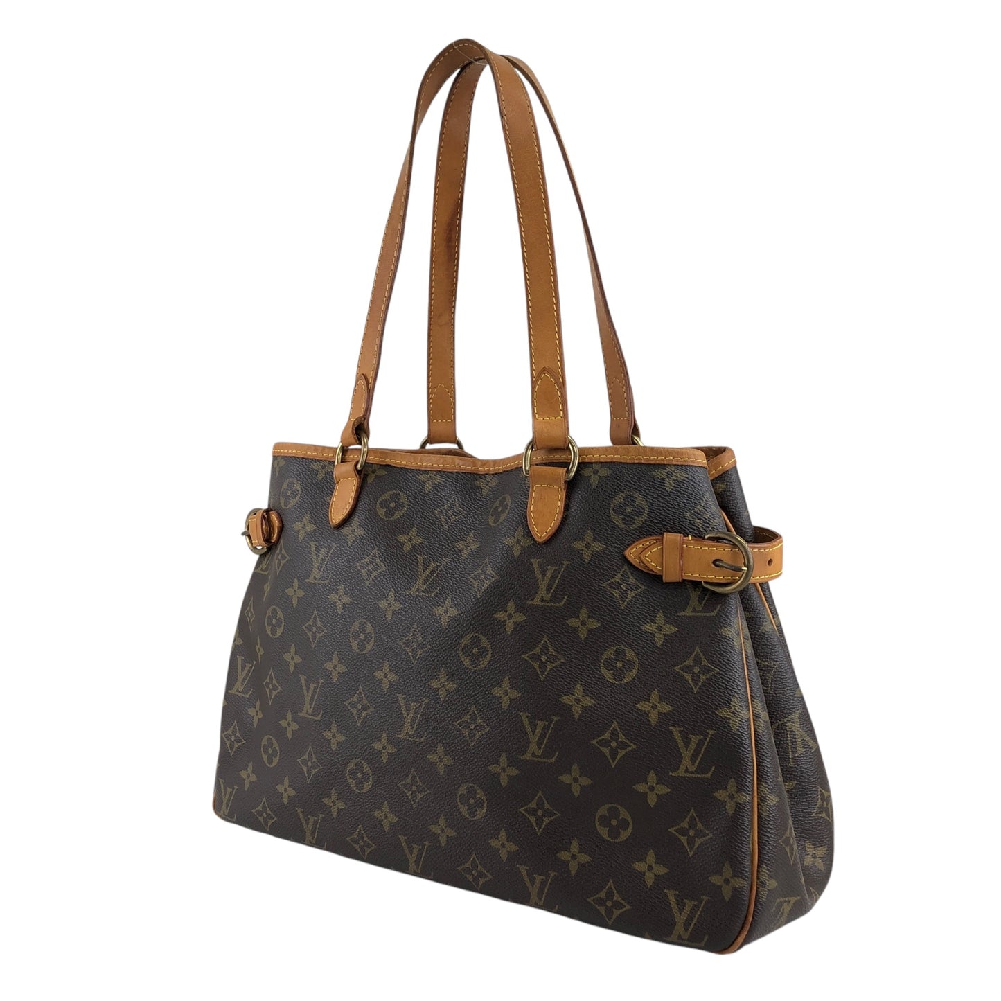 LOUIS VUITTON Monogram Handbag Brown M51154 Vintage y6xita