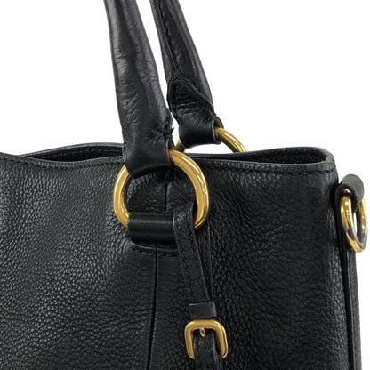 PRADA Logo Totebag Black Vintage f7udbt