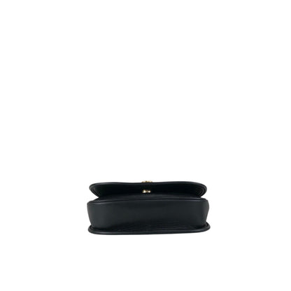 CELINE Gancini Shoulder bag Black Vintage b3ugaa