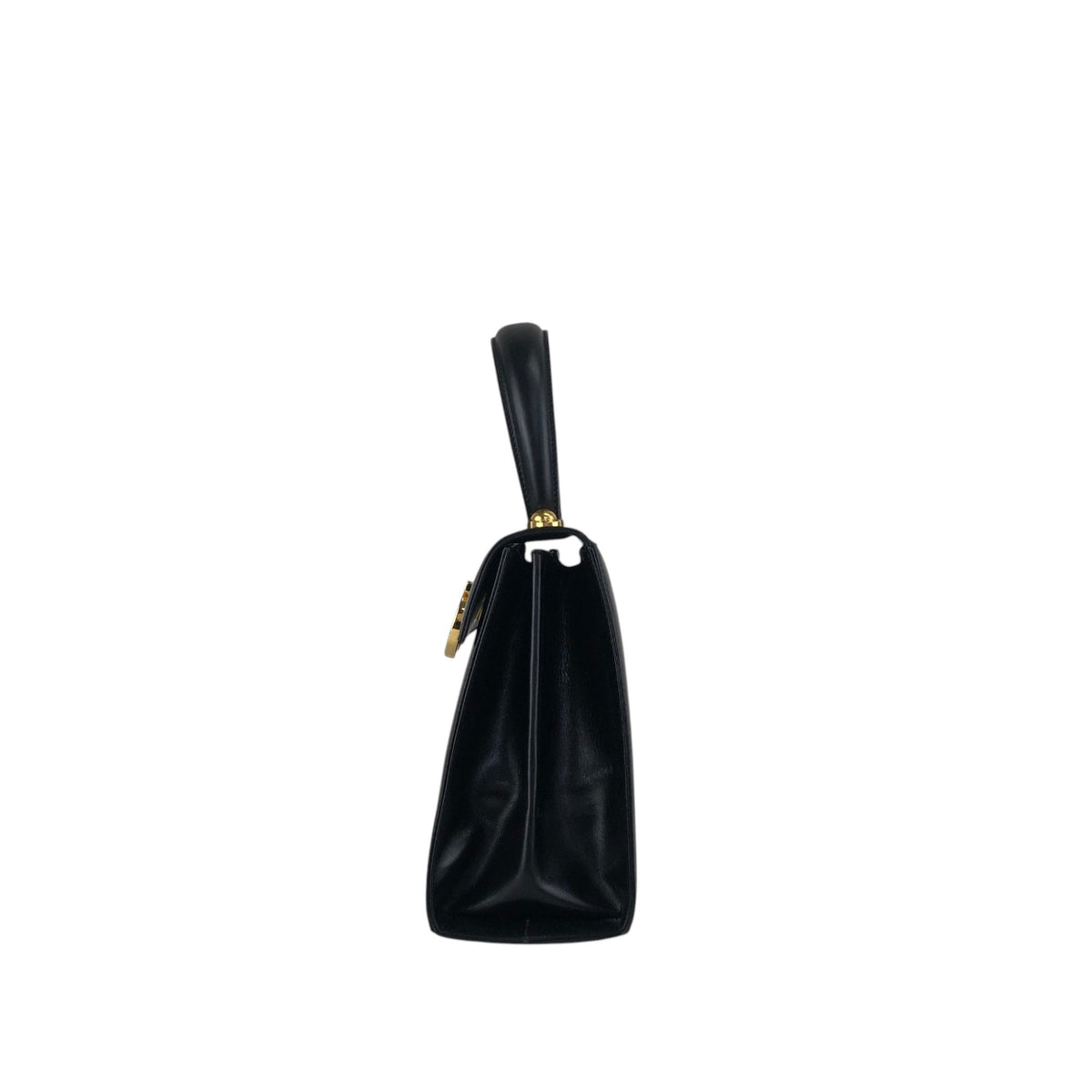 Salvatore Ferragamo Gancini Two-way Handbag Shoulder bag Black Vintage eddc85